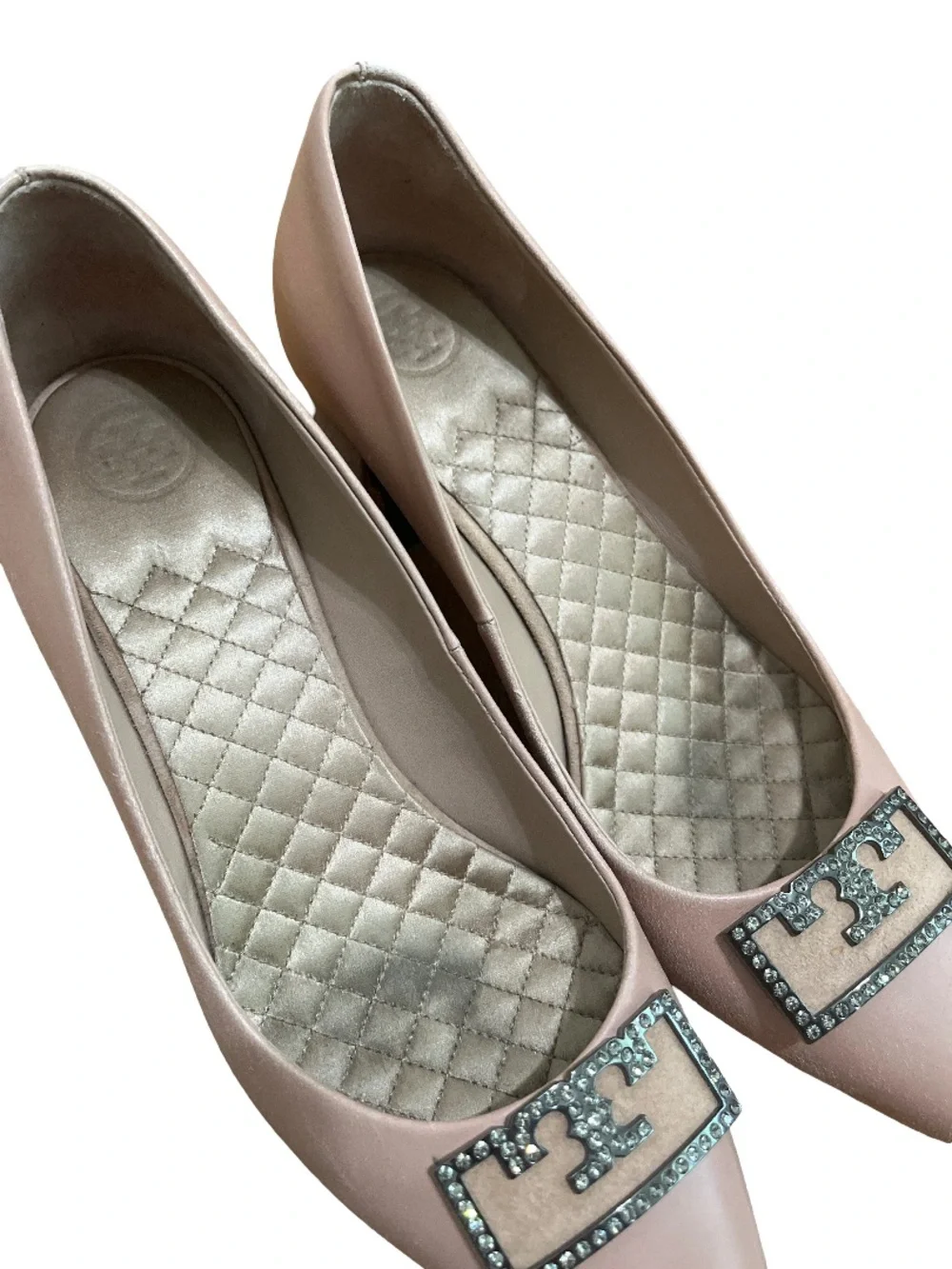Tory Burch Women's 7.5 Pink Pointed Toe Flats